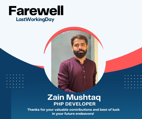 Zain’s Farewell